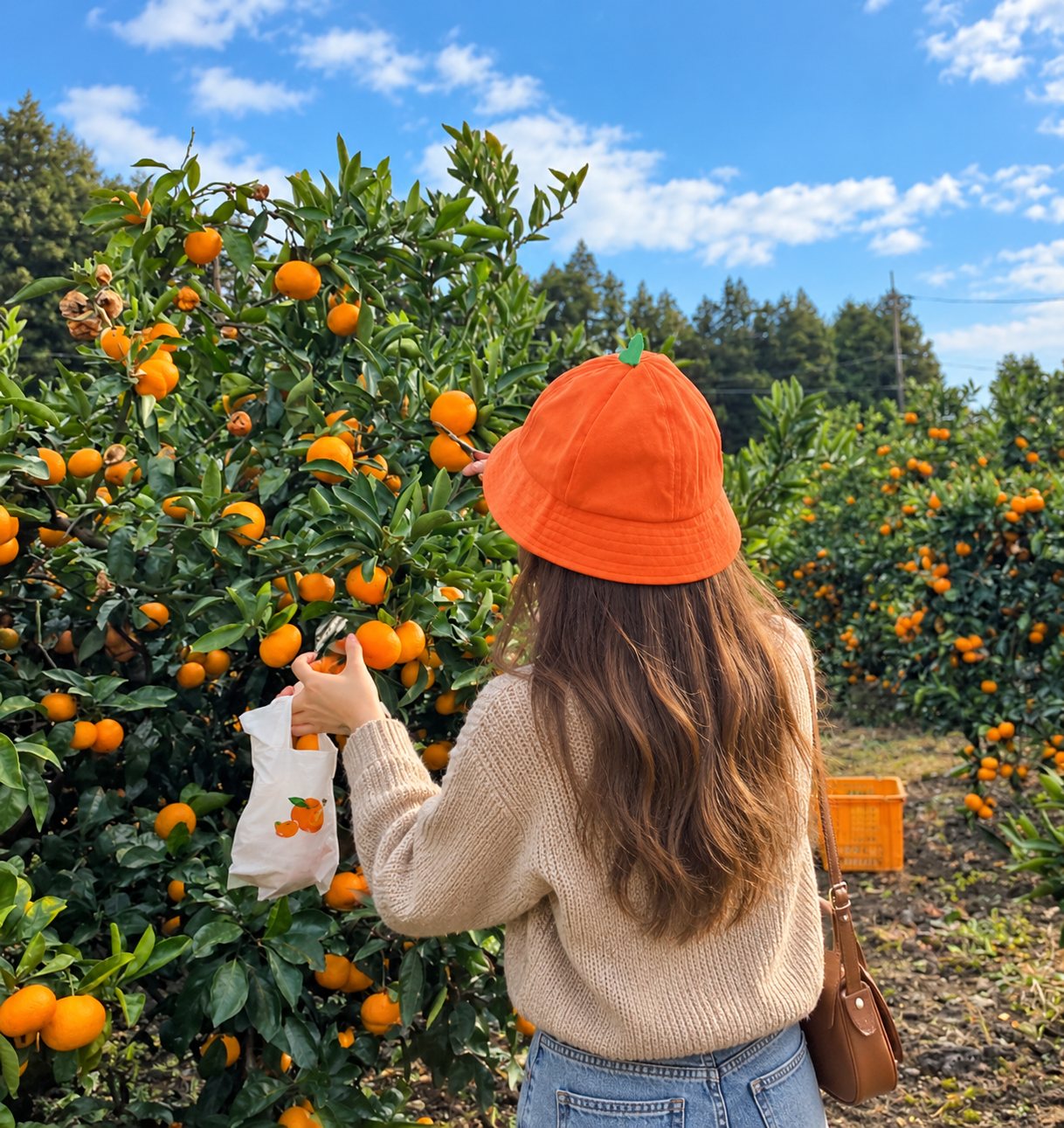 Tangerine picking at Ilchul Land
